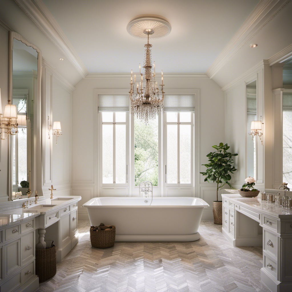 Bathroom renovation with tile and fixture upgrades