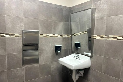Documented commercial restoration work after storm and collision damage