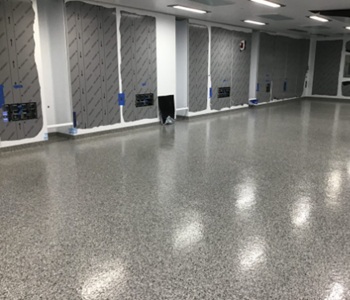 Commercial epoxy flooring installation