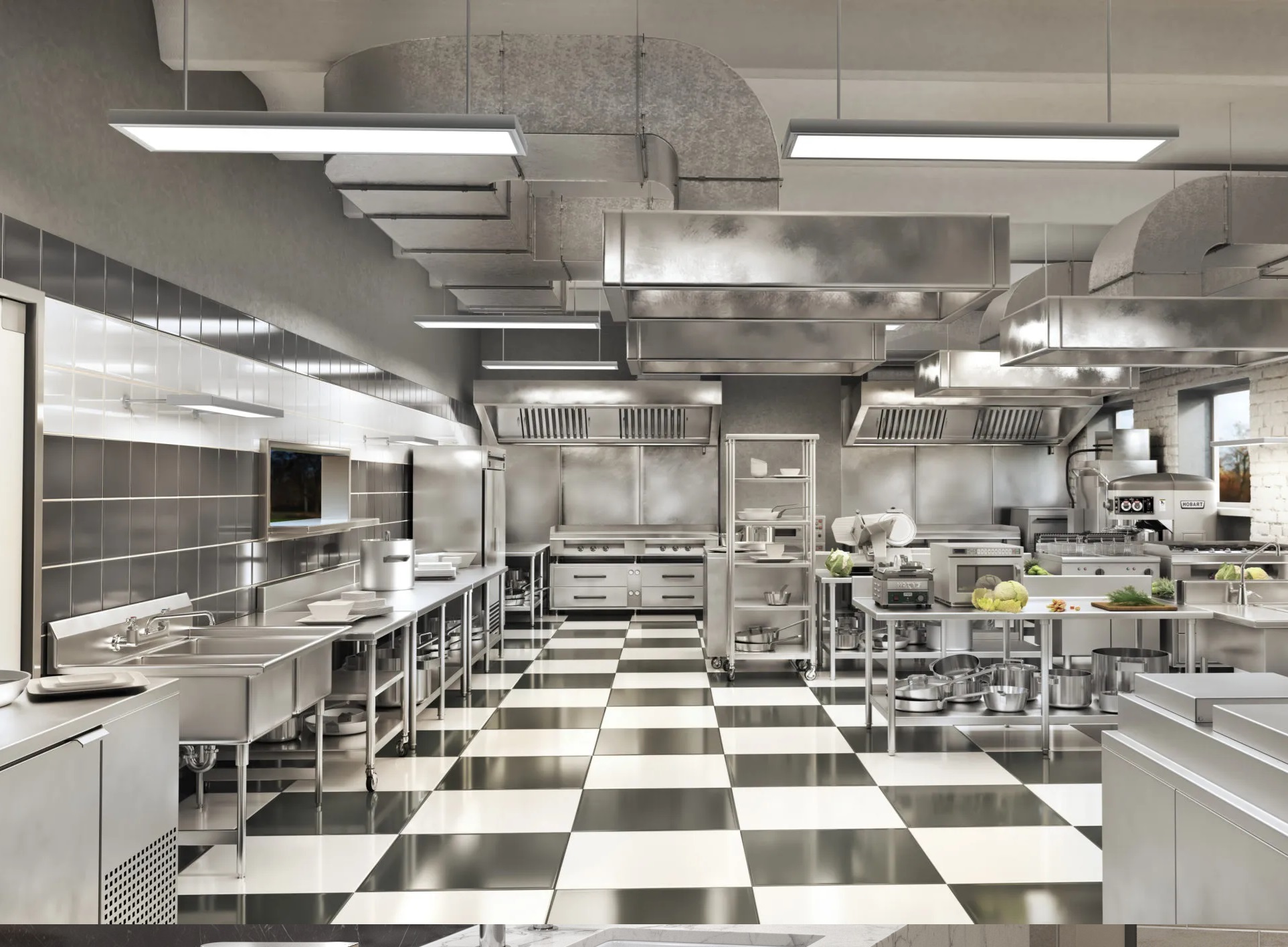Commercial kitchen buildout and finish work