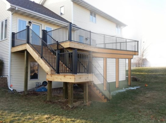 Residential deck and outdoor living construction