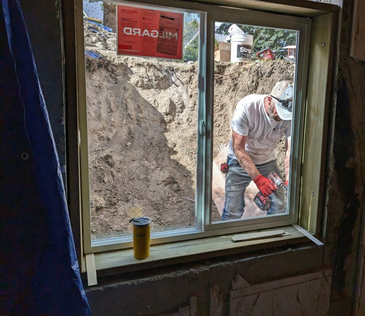 Home addition work including egress window installation to Florida code