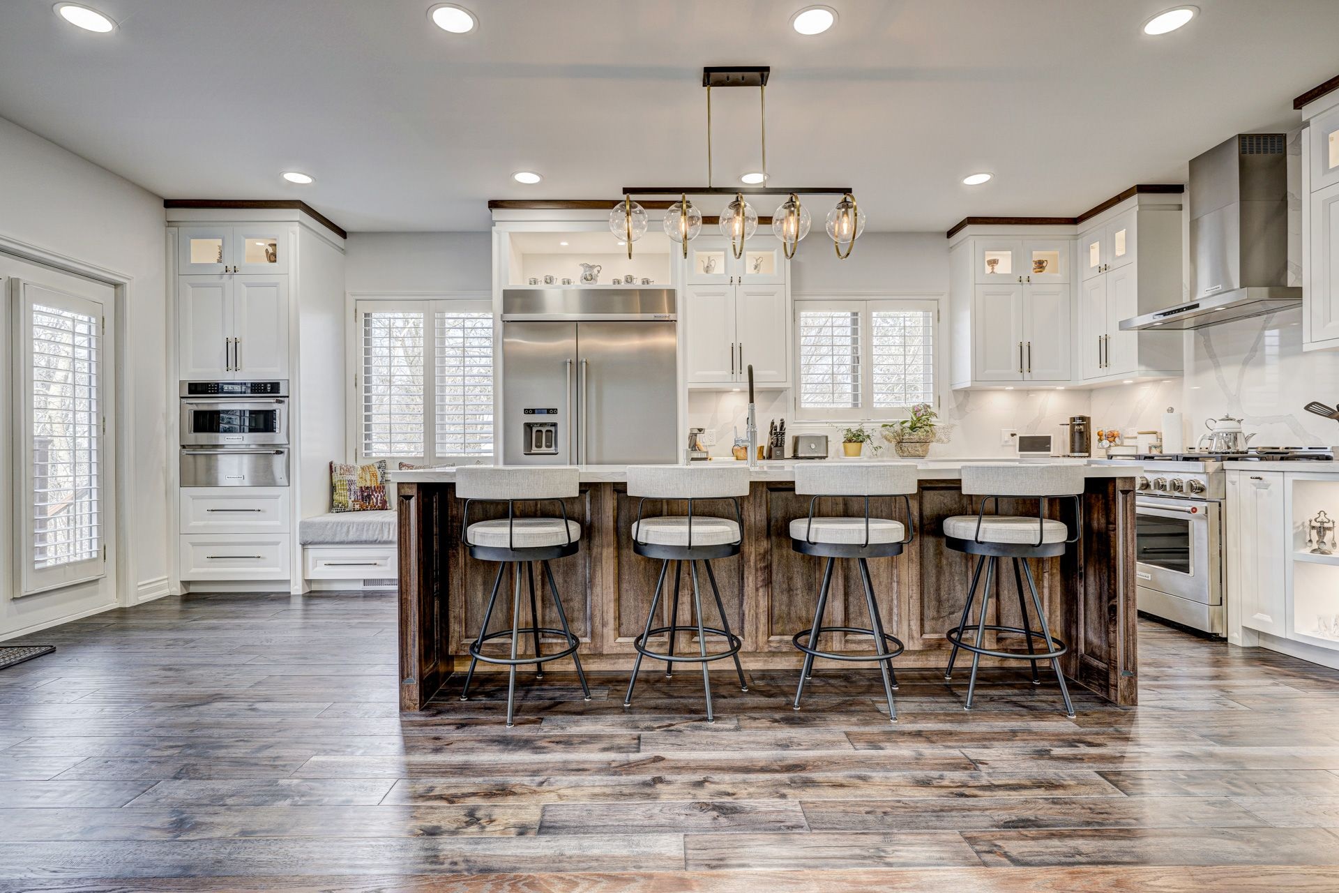 Kitchen remodel with modern appliances and layout