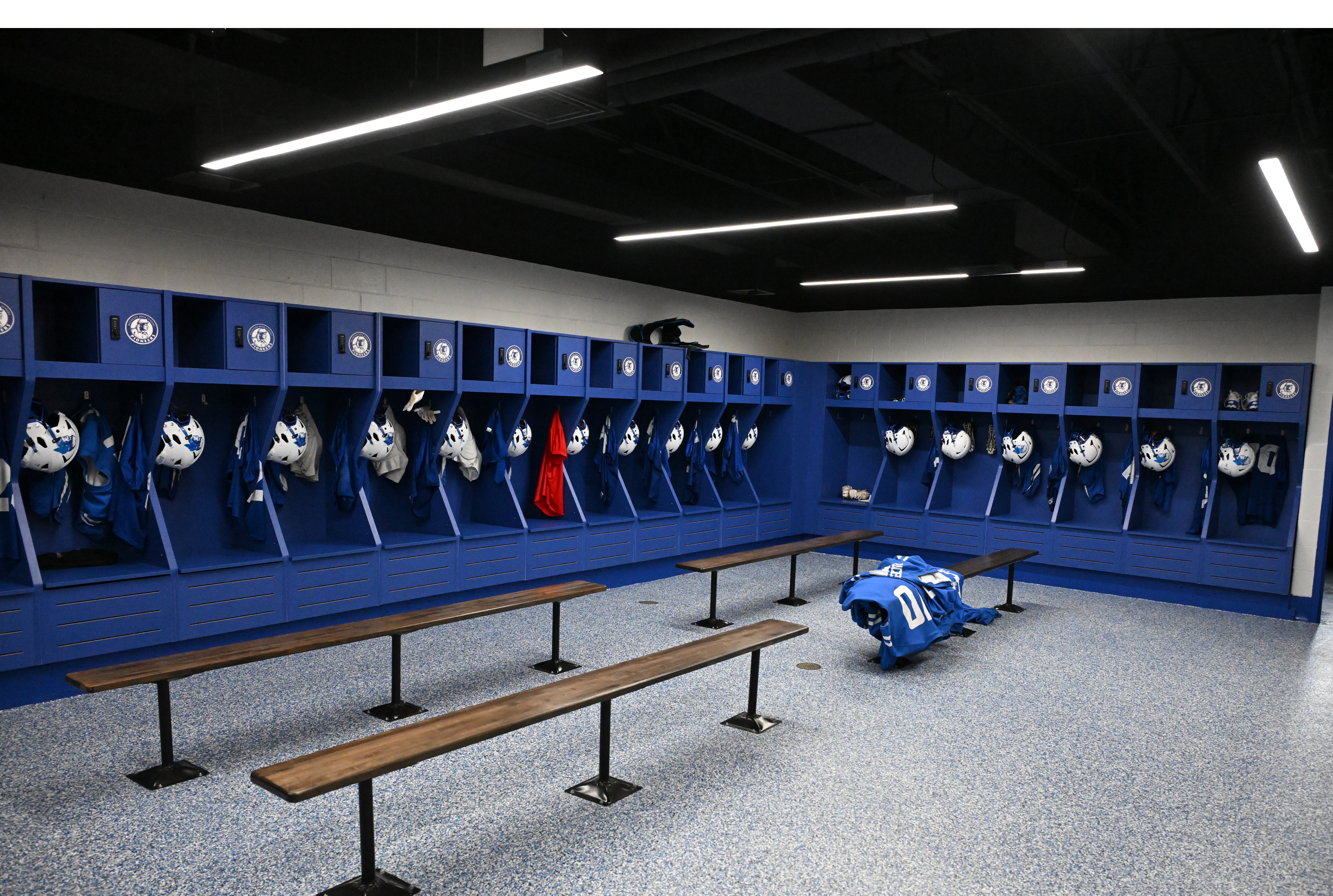 Commercial locker room and facility buildout