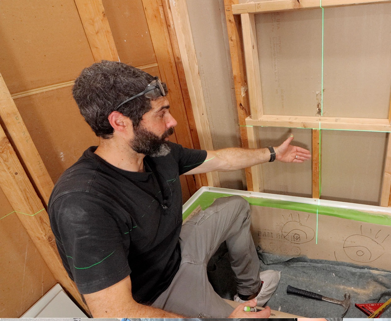 Professional tile installation on a remodeling project